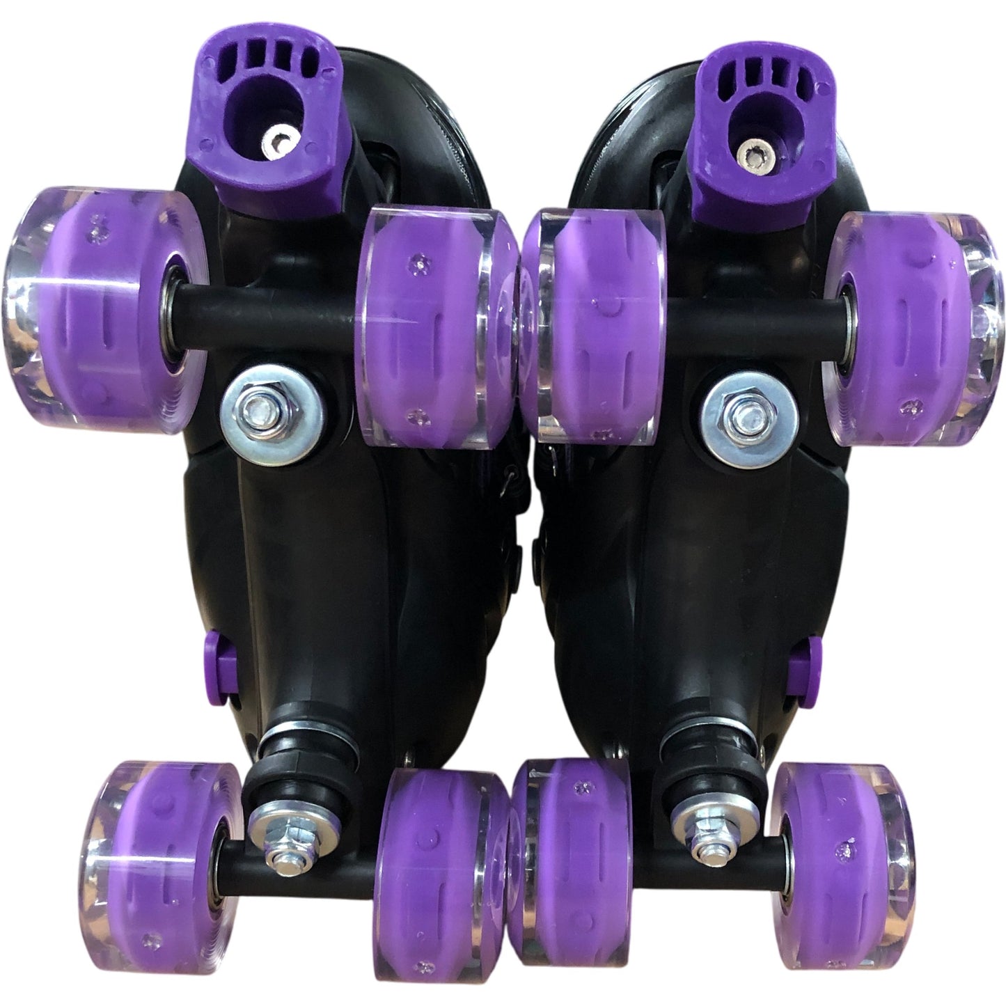 Sports Adjustable Inline Roller Skates Size UK 1-4 Black Purple Safety Features