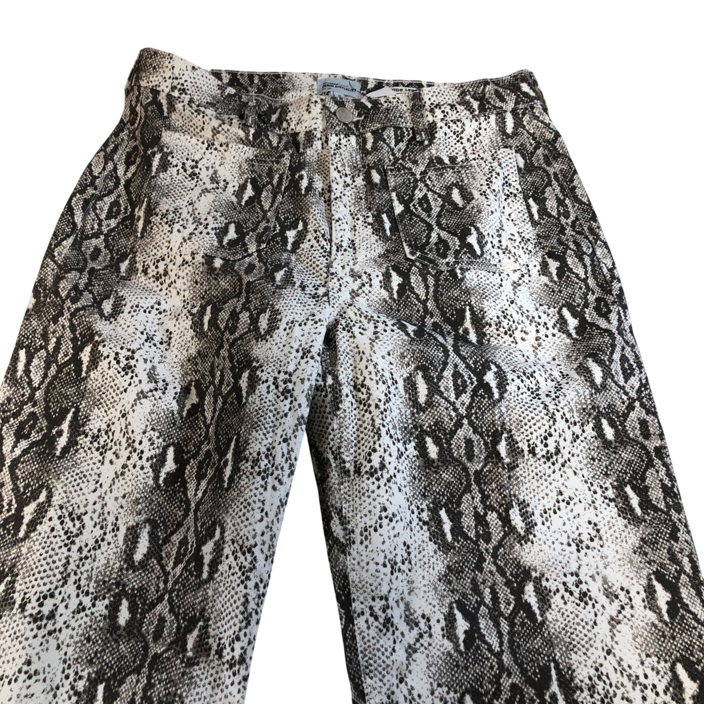 River Island Snake Print Trousers Women's Casual Wide Leg Style UK16