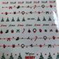Pop Finger Christmas Themed Nail Art Stickers