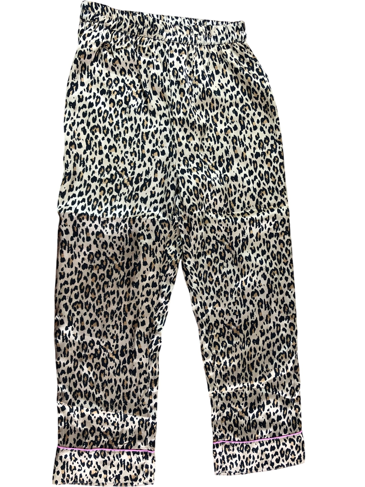 River Island Kids Leopard Print Pajama Bottoms Age 9-10 Years Girls Sleepwear