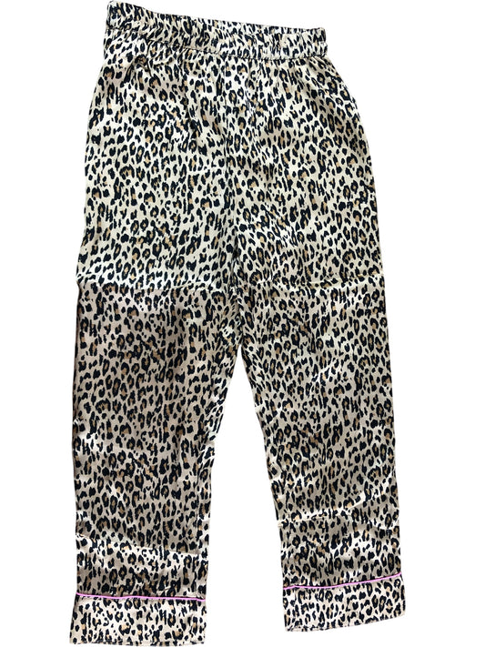 River Island Kids Leopard Print Pajama Bottoms Age 9-10 Years Girls Sleepwear