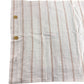 Neutral King Size Pillowcases Set with Stripes and Button Closure Bedding
