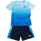 Under Armour Boys Performance Outfit Set Age 4-5 Years Blue Short Sleeve