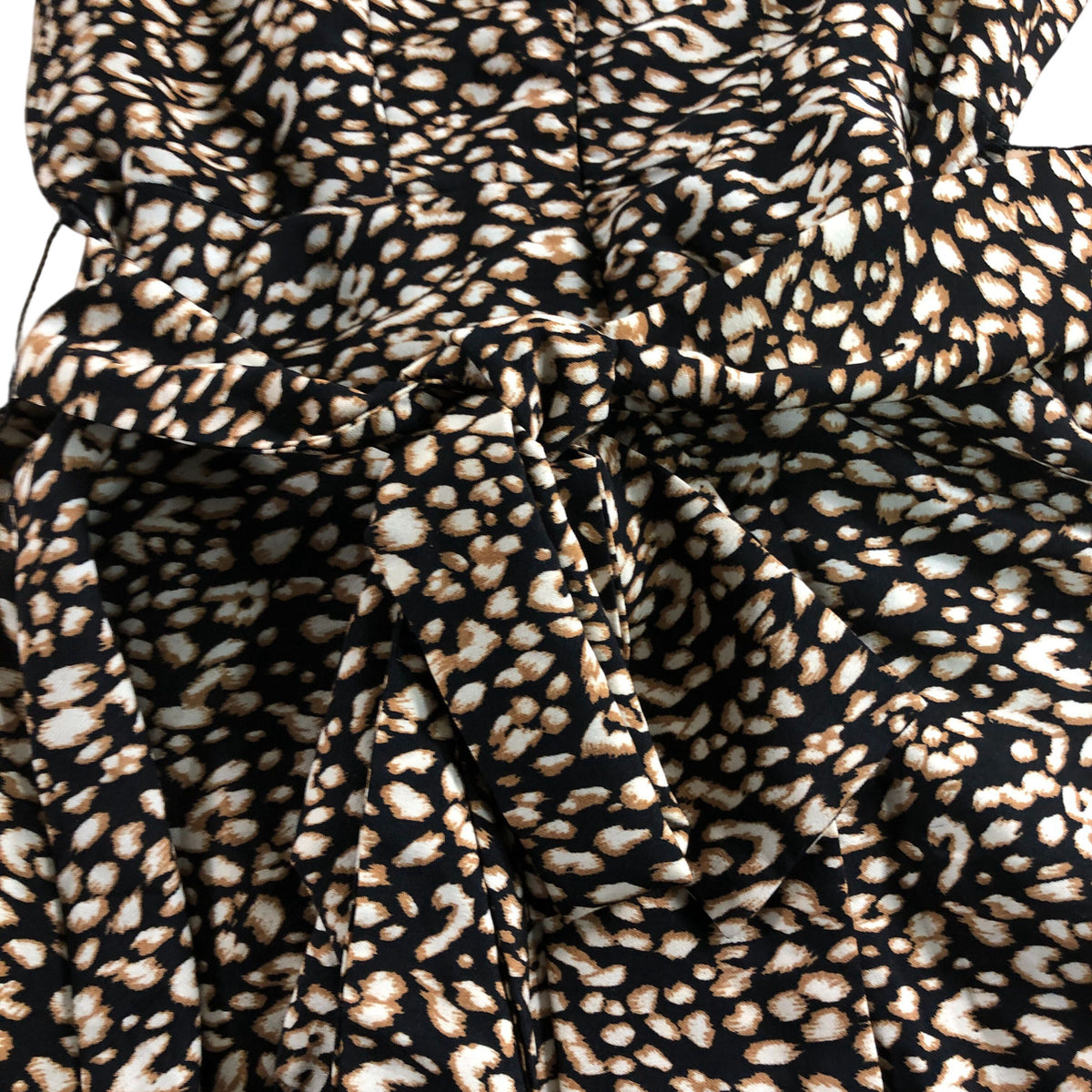 Lipsy London Leopard Print Dress UK6 Women's Long Sleeve