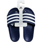 Adidas Adilette Aqua Sliders UK9 Men's Navy Blue Comfort Slip On Sandals