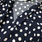 Baukjen Polka Dot Midi Dress UK12 Women's Viscose Navy White Casual Style