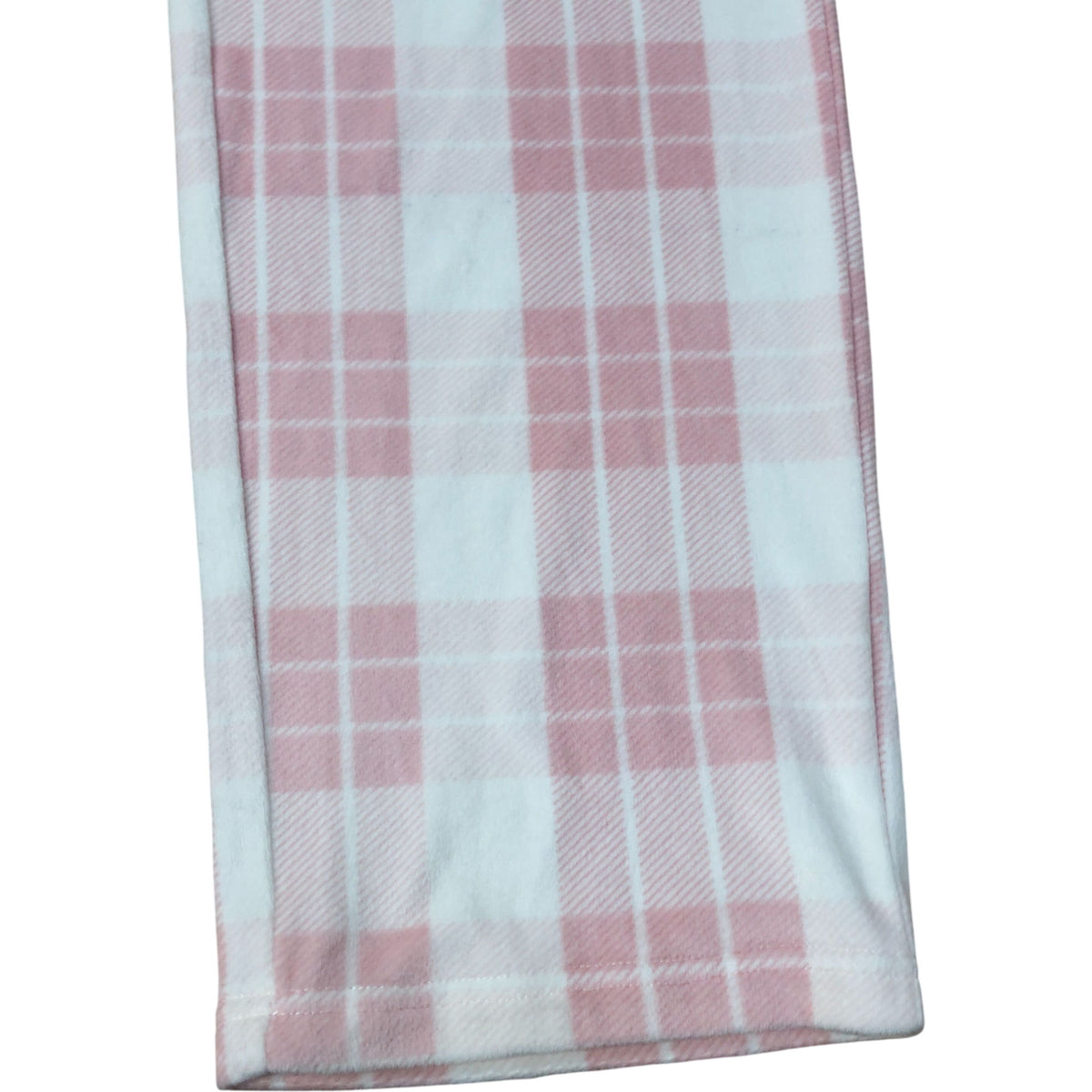 Enfasis Pink Plaid Lounge PJ Fleece Bottom Size S