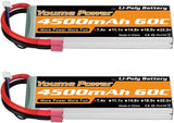 YOUME POWER 4500mAh 60C LiPo Battery High Voltage Compatible RC Models