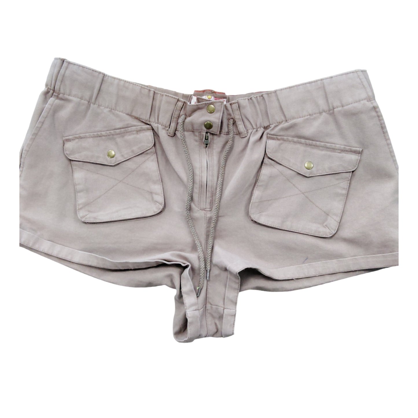 River Island Cargo Shorts UK18 Tan With Pockets Casual Summer Wear