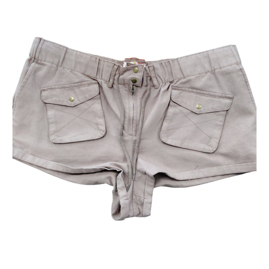 River Island Cargo Shorts UK18 Tan With Pockets Casual Summer Wear