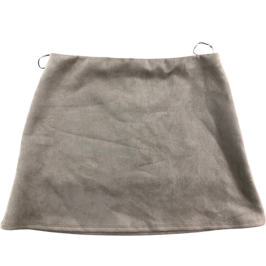 River Island City Fresh Skirt UK16 Women's Brown Suede Style Size 16