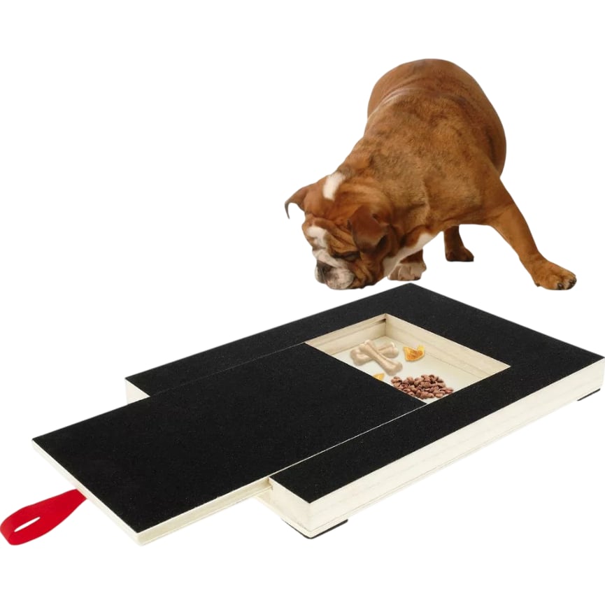 Dog Nail Scratch Board with Treat Storage  35x25cm