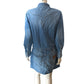 Wrangler Denim Dress Women's Blue Casual Button Up Shirt Dress Size Medium