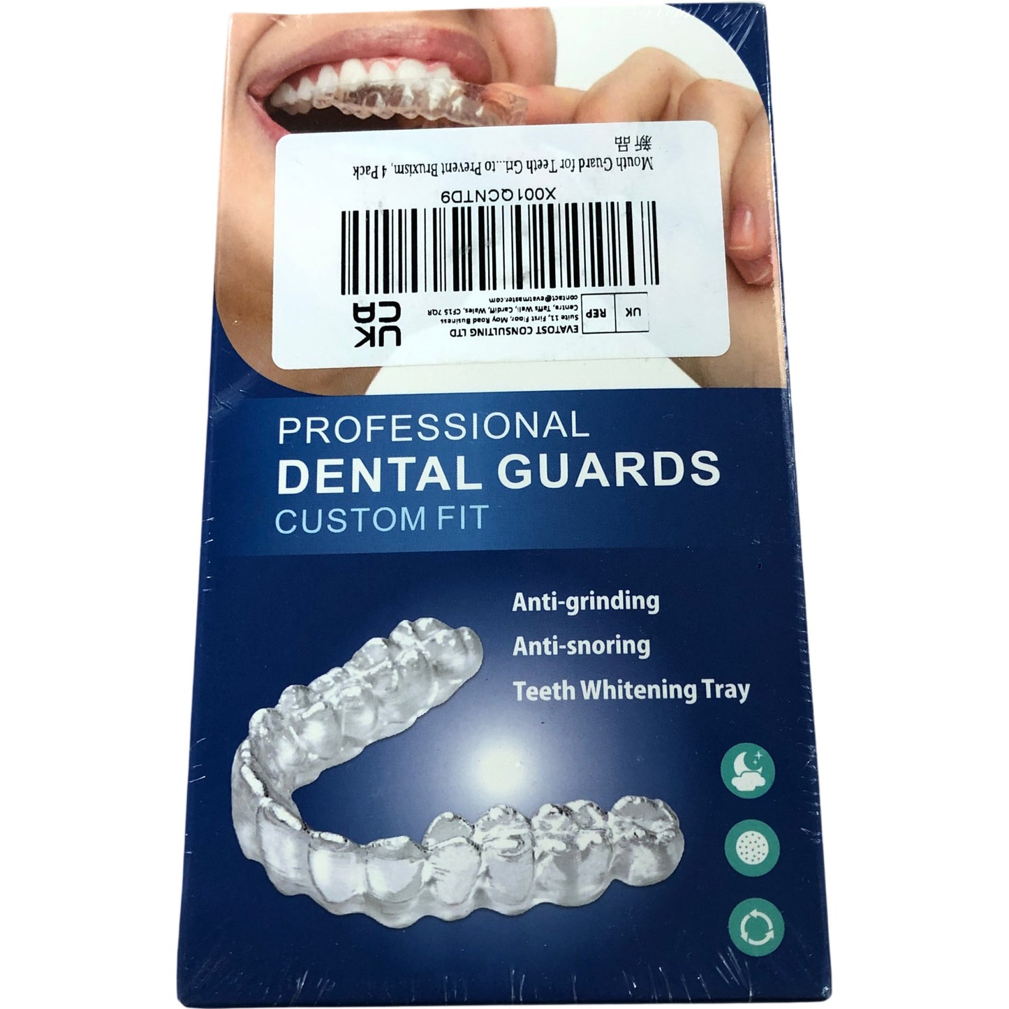 Professional Dental Guards Custom Fit Anti Grinding/Snoring Teeth Whitening 4 PC