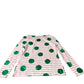 Long Sleeve Top Women’s Green Spots Pink Stripe Size UK8