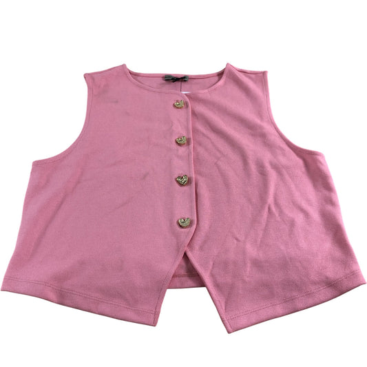 River Island Women's Pink Sleeveless Waistcoat - Size M