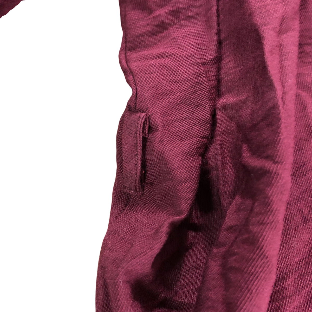 Women's Burgundy Long Sleeve Dress Elasticated Cuffs - Size 18