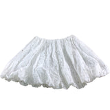 River Island White Eyelet Skirt UK6 Women's Cotton