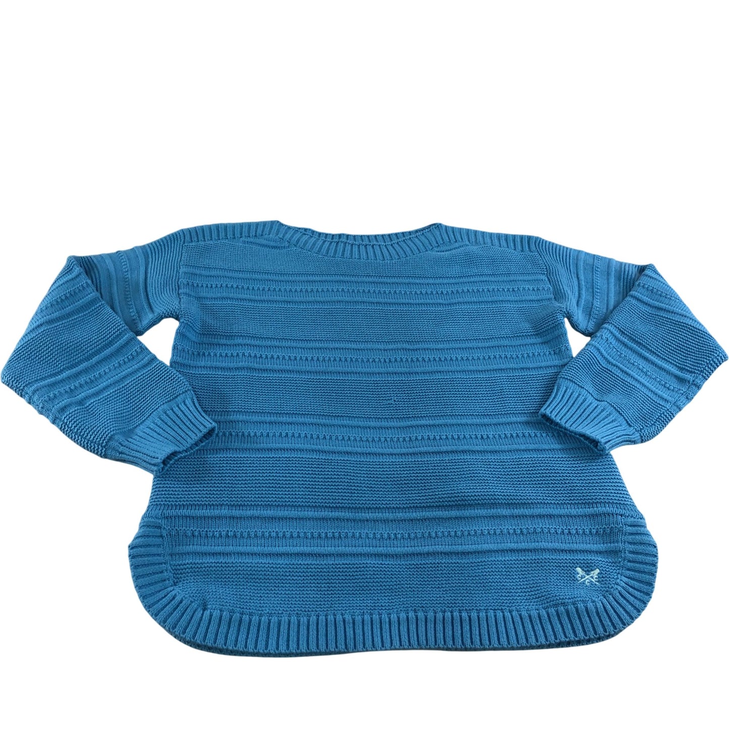 Crew Clothing Company Jumper Size 10 Women's Blue Knit Sweater