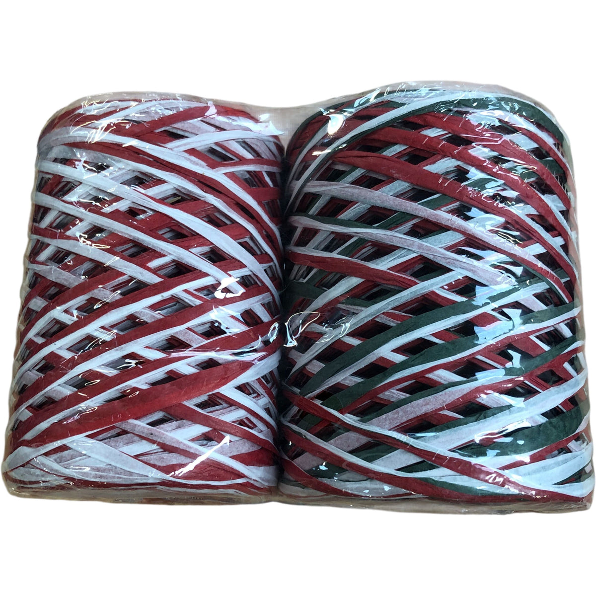 2 Rolls Christmas Raffia Paper Ribbon 656ft Long Gift Wrapping