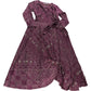 Plum Wrap Dress UK12 Women's Long Sleeve Patterned Midi