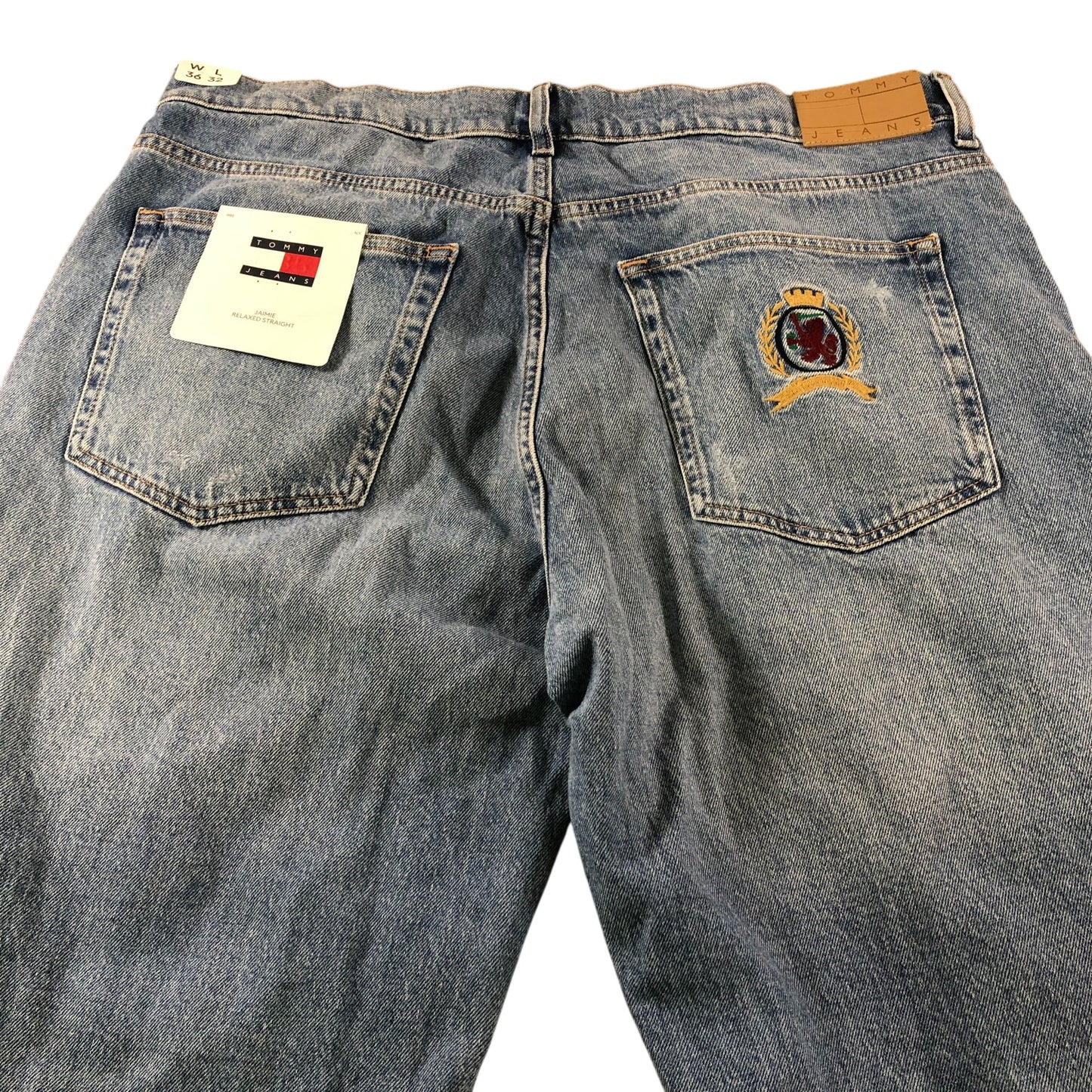 Tommy Jeans Relaxed Straight Jeans W36 L32 Men's Light Blue