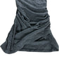 Long Sleeve Knitted Twist Mini Dress Size S Women's Grey