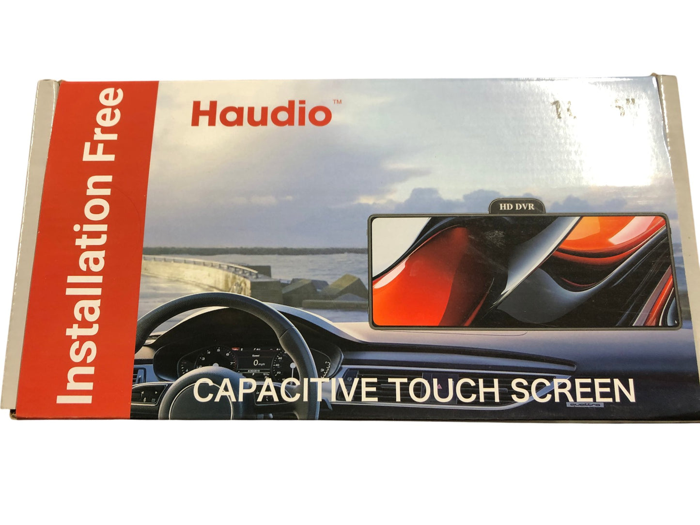 Haudio 10 Inch Capacitive Touch Screen Dual Lens HD DVR Car Dash Cam