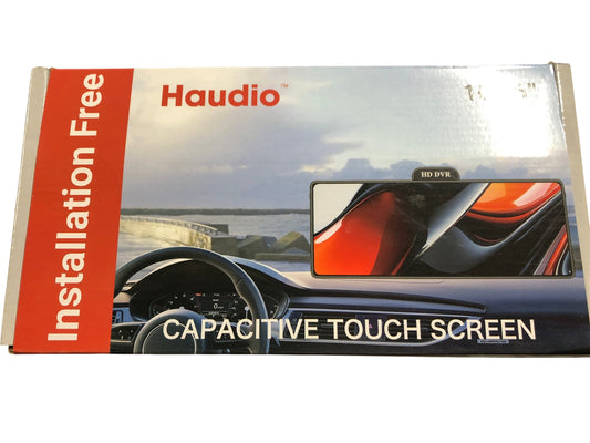 Haudio 10 Inch Capacitive Touch Screen Dual Lens HD DVR Car Dash Cam