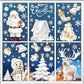 Christmas Window Clings Reindeer Decoration 190 Pieces
