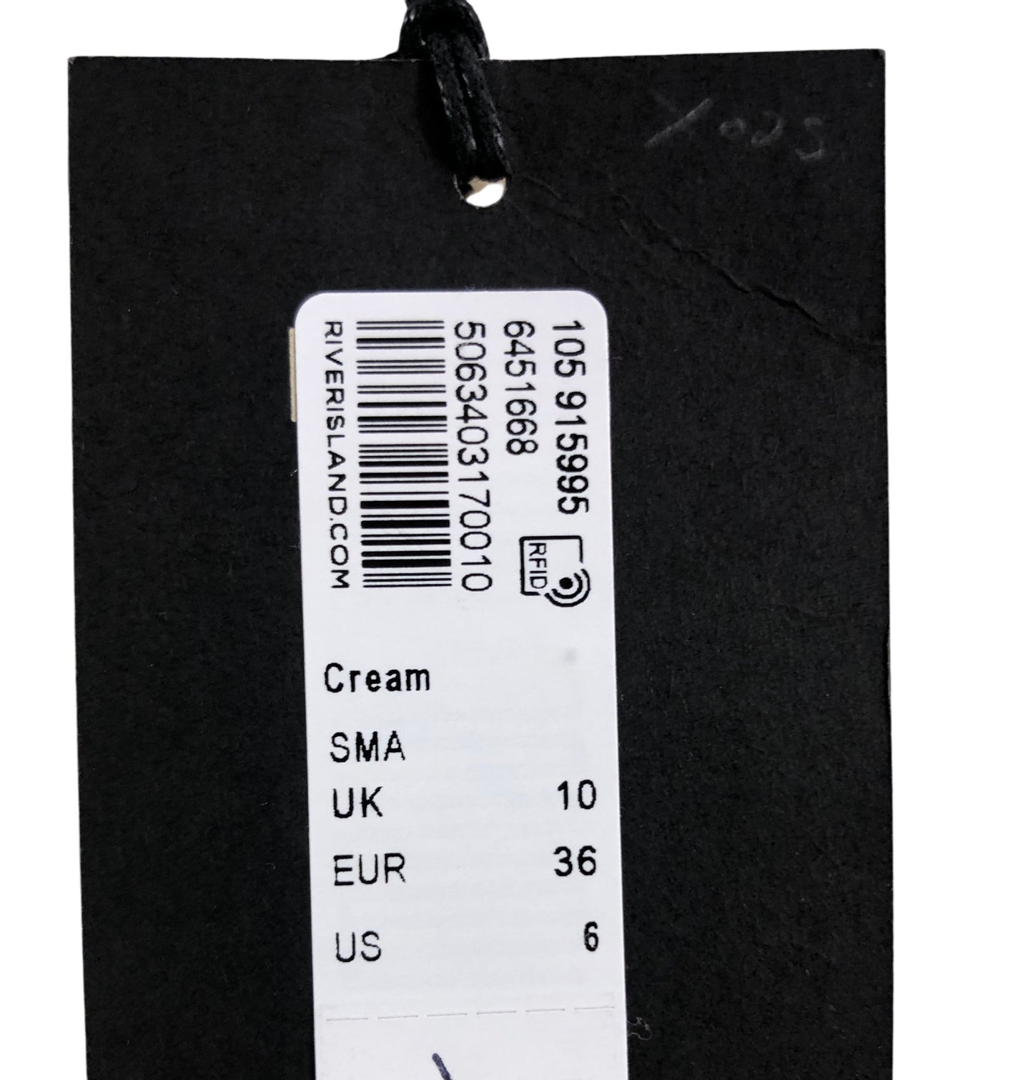 Rivers Island Cream Lace Frill Blouse UK10 Women's Short Sleeve Top Casual