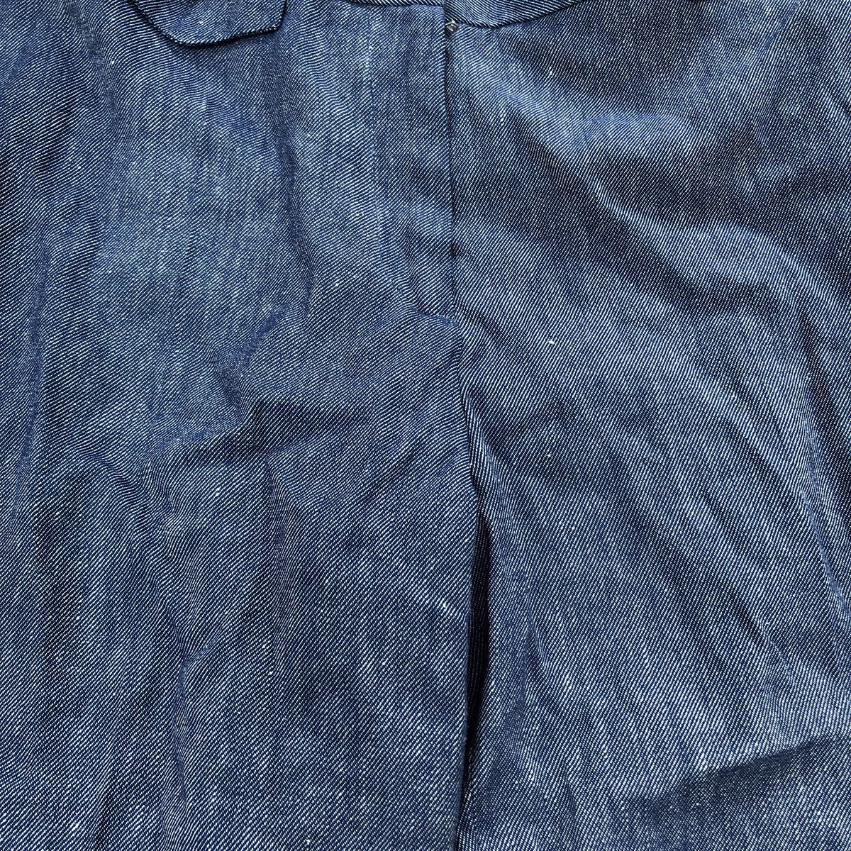 Baukjen Linen Blend Trousers UK Size 12 Women's Casual Blue Summer Style