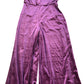 Jumpsuit UK8 Women's Burgundy Luxe Velvet Wide Leg Party Outfit