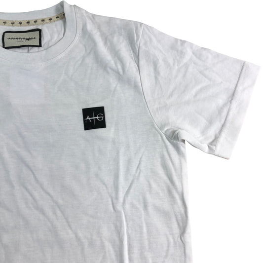 AVANTGARDE Sawton T-Shirt Men's Cotton Blend White Short Sleeve Top Size Small