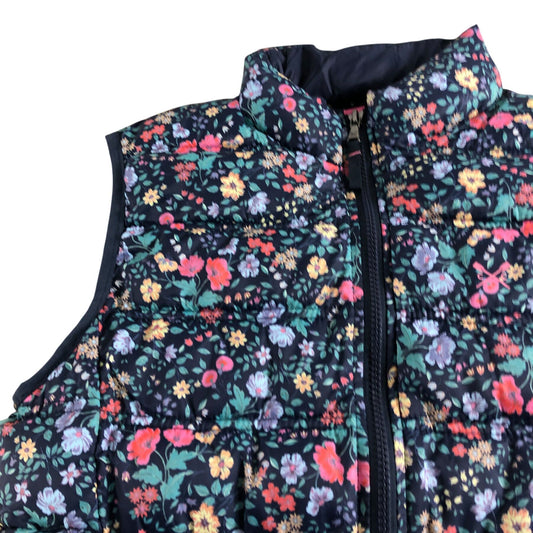 Crew Clothing Company Navy Floral Padded Vest Women's