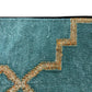 Decorative Clutch Bag Green Pattern Women Zippered Pouch Elegant Accessory