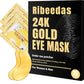 RIBEEDAS 24K Gold Eye Mask Under Eye Patches 20 Pairs For Women And Men