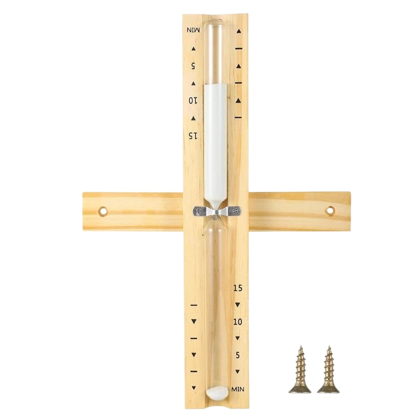 Sauna Timer 15 Minute Sand Timer Wooden Construction