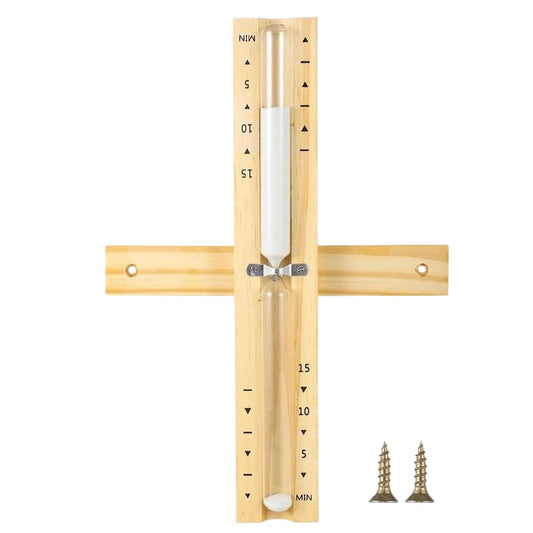 Sauna Timer 15 Minute Sand Timer Wooden Construction