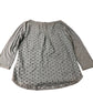 Women's Long Sleeve Top Light Blue Cotton Lace Detail UK12