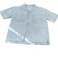 River Island Short Sleeve Shirt Kids 11-12 Years Blue Denim Floral Print
