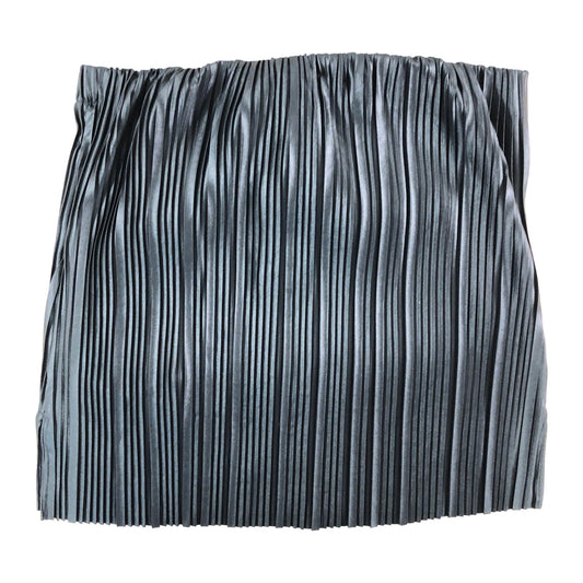 River Island Pleated Skirt Size 14 Women's Black Elasticated Midi Stylish