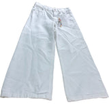 River Island White Wide Leg Kids Jeans Age 9 Years With Friendship Bracelet
