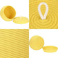 Sea Team Large Yellow Storage Basket Cotton Rope Round Natural Decorative Home