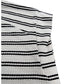 River Island Relaxed T-Shirt Size L Womens Striped Cream Black Cotton