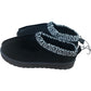 Miss E-Vie Girls Slippers UK13 Black Textile Upper Cozy Winter Footwear