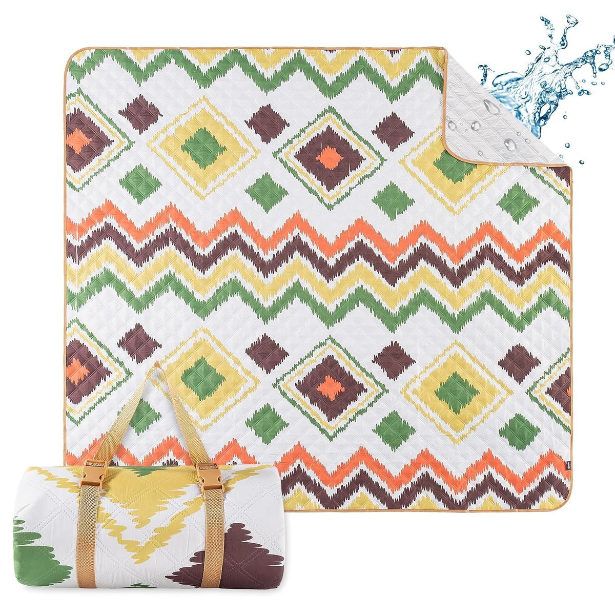 Waterproof Picnic Blanket Washable 200x200cm Portable Outdoor Use