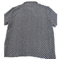 River Island Short Sleeve Shirt UK M Men's Black White Patterned Casual Top