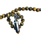 JOVIVI 108 Beads Tiger Eye Stone Necklace With Pendant Spiritual Jewelry