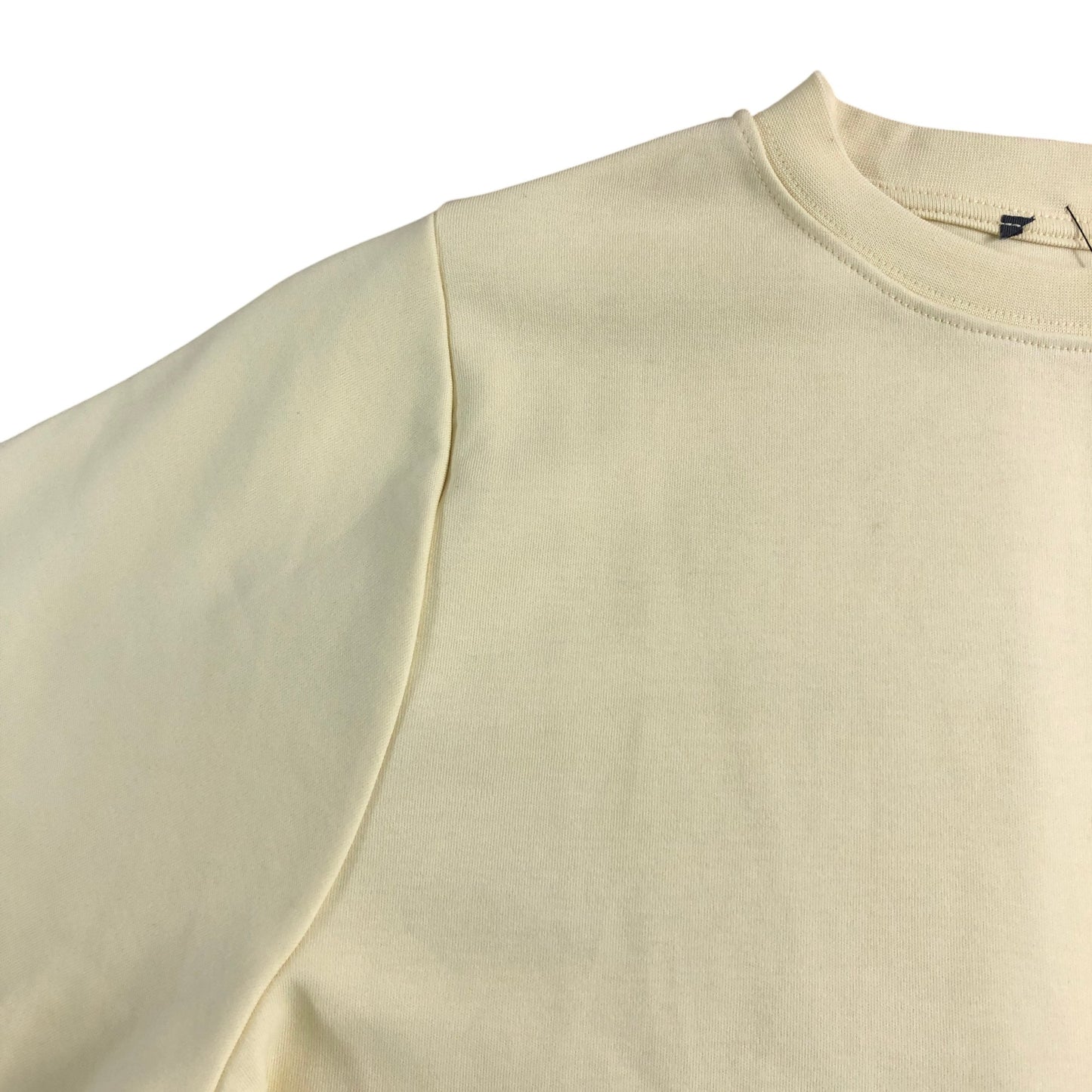 Branded T-Shirt Size M Women's Short Sleeve Casual Cotton Yellow Top